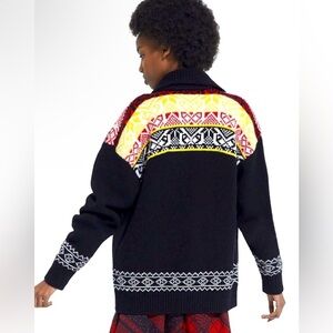 The Kooples PATTERNED WOOL CARDIGAN size Small